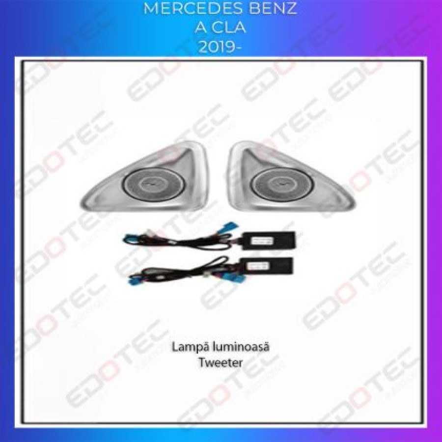 Lumini Ambientale difuzoare rotative stalpi Mercedes A W177 CLA W118 control pe sistemul original sau telefon - imagine 4