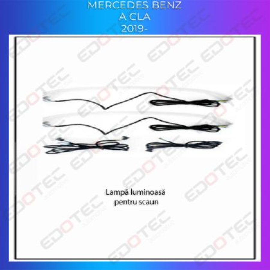 Lumini Ambientale spatar scaune Mercedes A W177 CLA W118 control pe sistemul original sau telefon - imagine 4