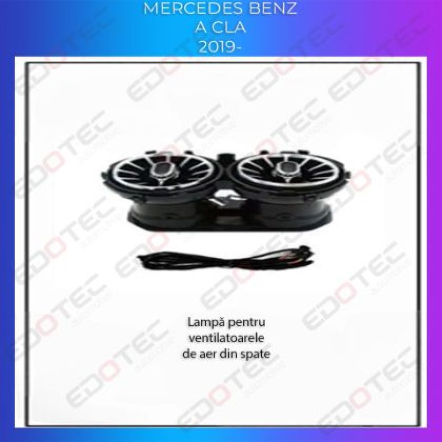 Lumini Ambientale ventilatoare spate Mercedes A W177 CLA W118 control pe sistemul original sau telefon - imagine 4
