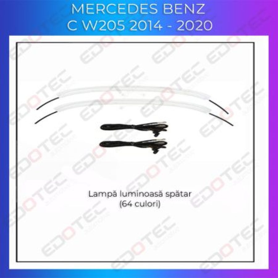 Lumini Ambientale spatar scaune Mercedes C W205 GLC X253 control pe sistemul original sau telefon - imagine 4