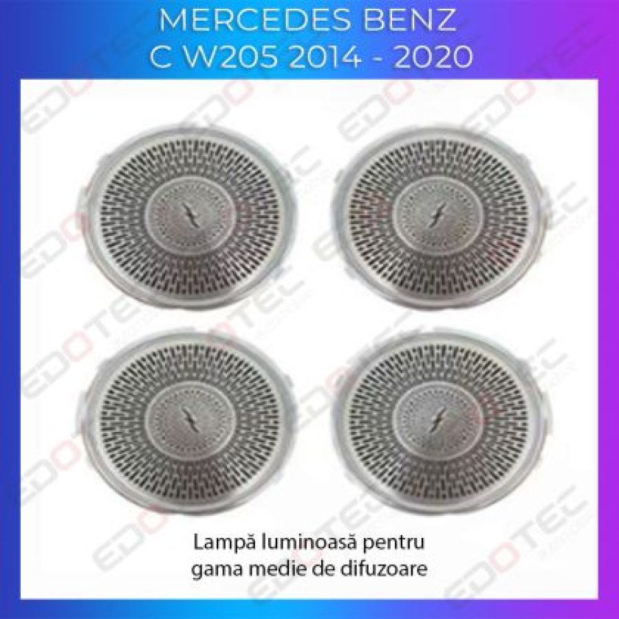 Lumini Ambientale capace difuzoare Mercedes C W205 GLC X253 control pe sistemul original sau telefon - imagine 4