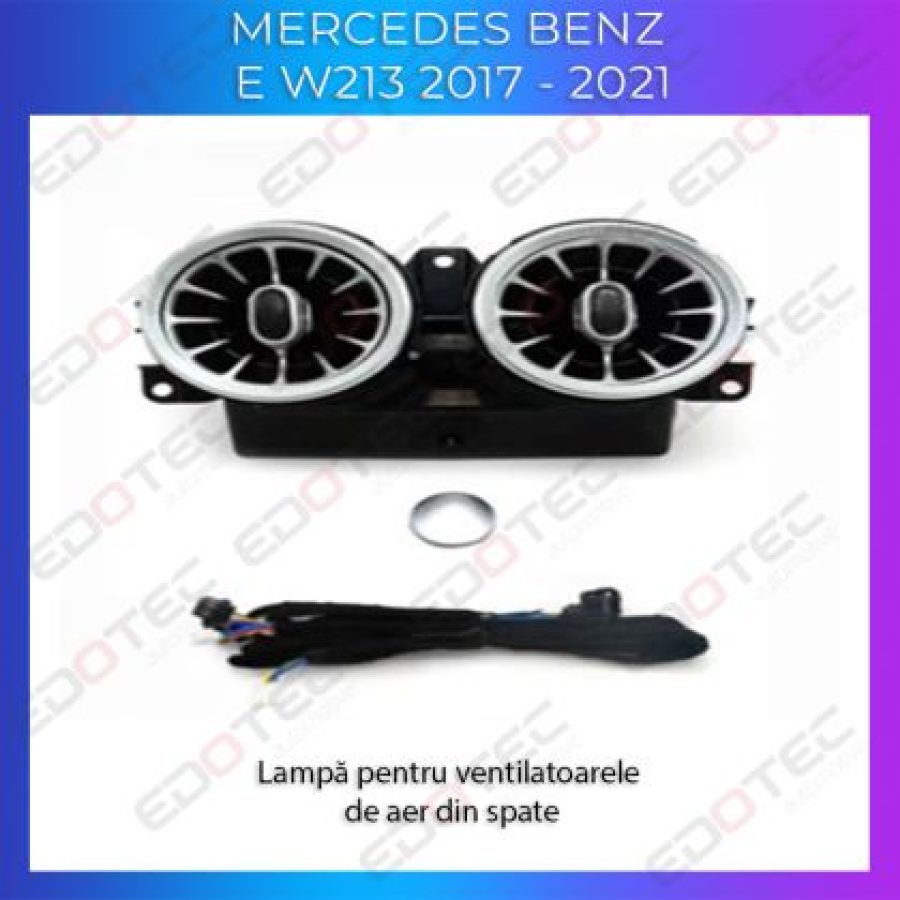 Lumini Ambientale ventilatoare spate Mercedes E W213 control pe sistemul original sau telefon - imagine 4
