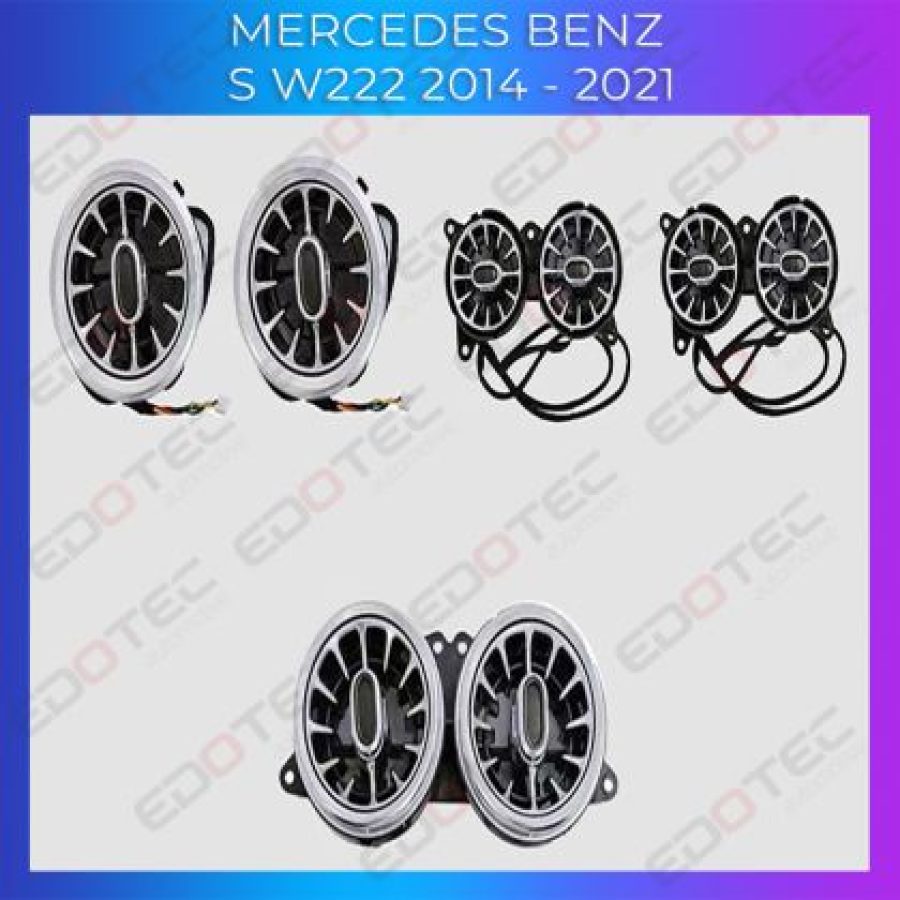 Lumini Ambientale ventilatoare fata Mercedes Clasa S W222 control pe sistemul original sau telefon - imagine 5
