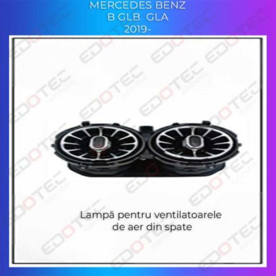 Lumini Ambientale ventilatoare spate Mercedes B  GLB  GLA control pe sistemul original sau telefon - imagine 5