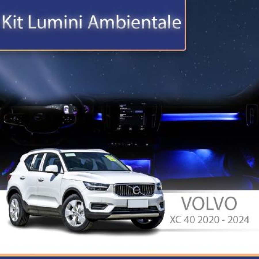Lumini ambientale Volvo XC40 2020-2024 dedicat lampă pentru picioare șu uși control telefon sau sistem original - imagine 2