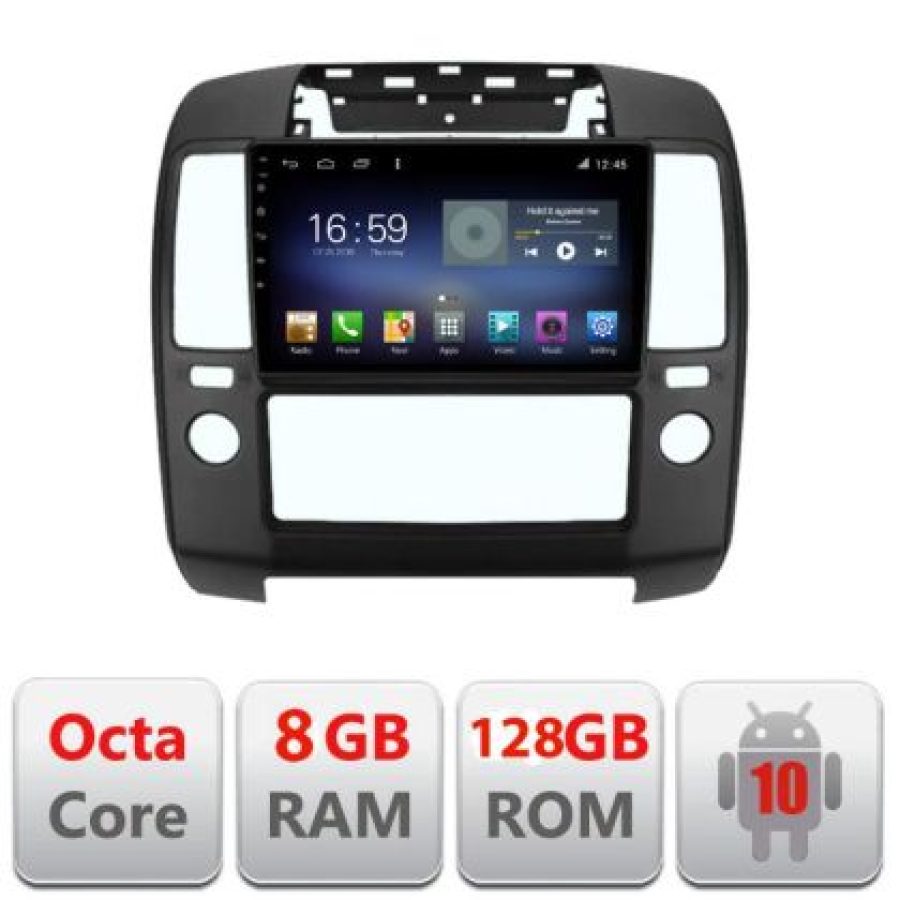 Navigatie Nissan Navara 2005-2010 F-nav5 Octa Core cu Android Radio Bluetooth Internet GPS WIFI DSP 8+128GB 4G - imagine 3