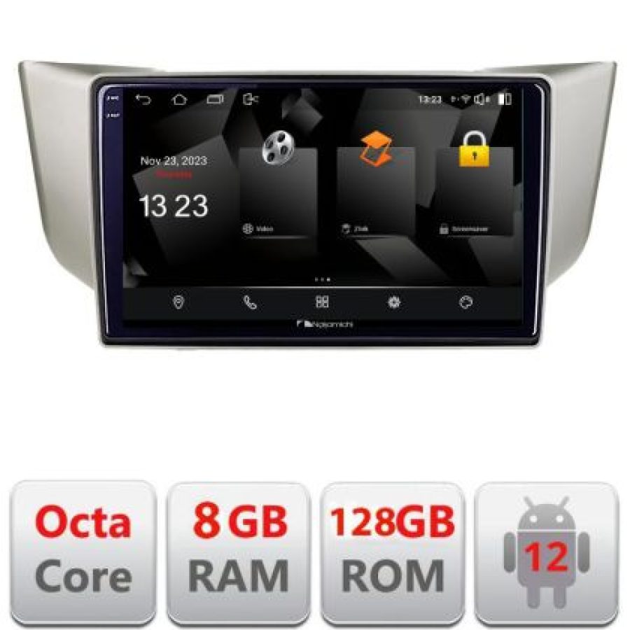 Navigatie Lexus RX 2003-2009 5960Pro- rx-03 Android Octa Core Qualcomm 2K Qled 8+128 DTS DSP 360 4G Optical - imagine 3