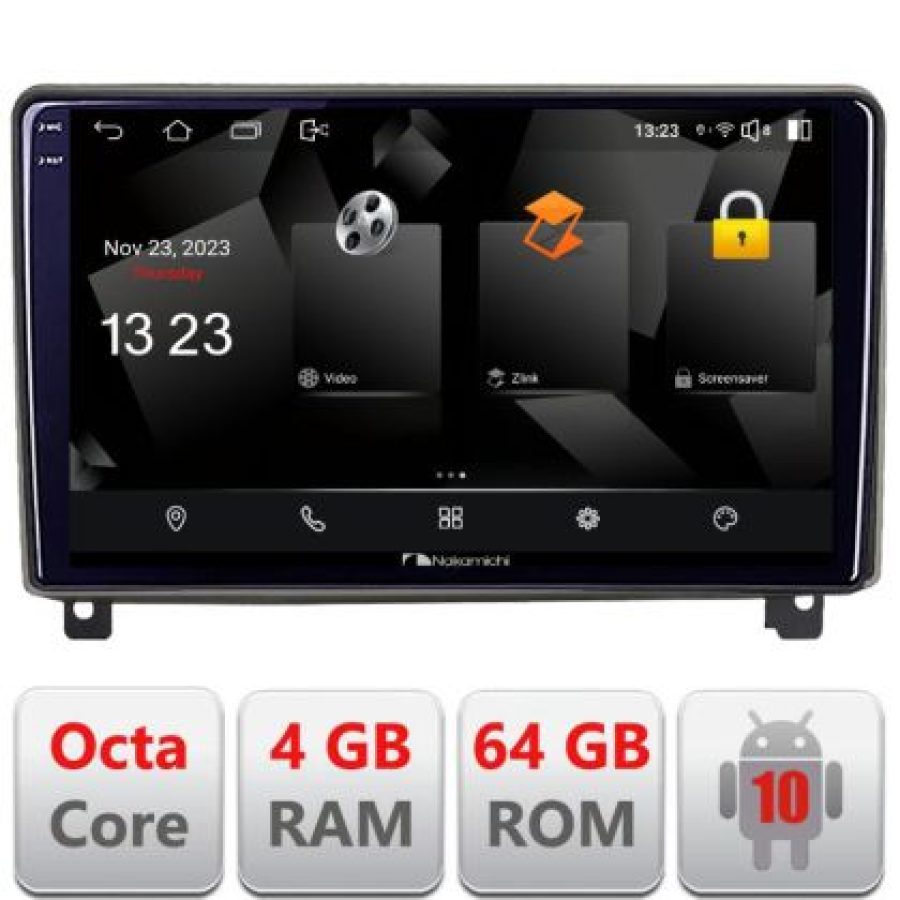 Navigatie Peugeot 407 2004-2011  Android Octa Core 720p 4+64 DSP 360 camera carplay android auto - imagine 3