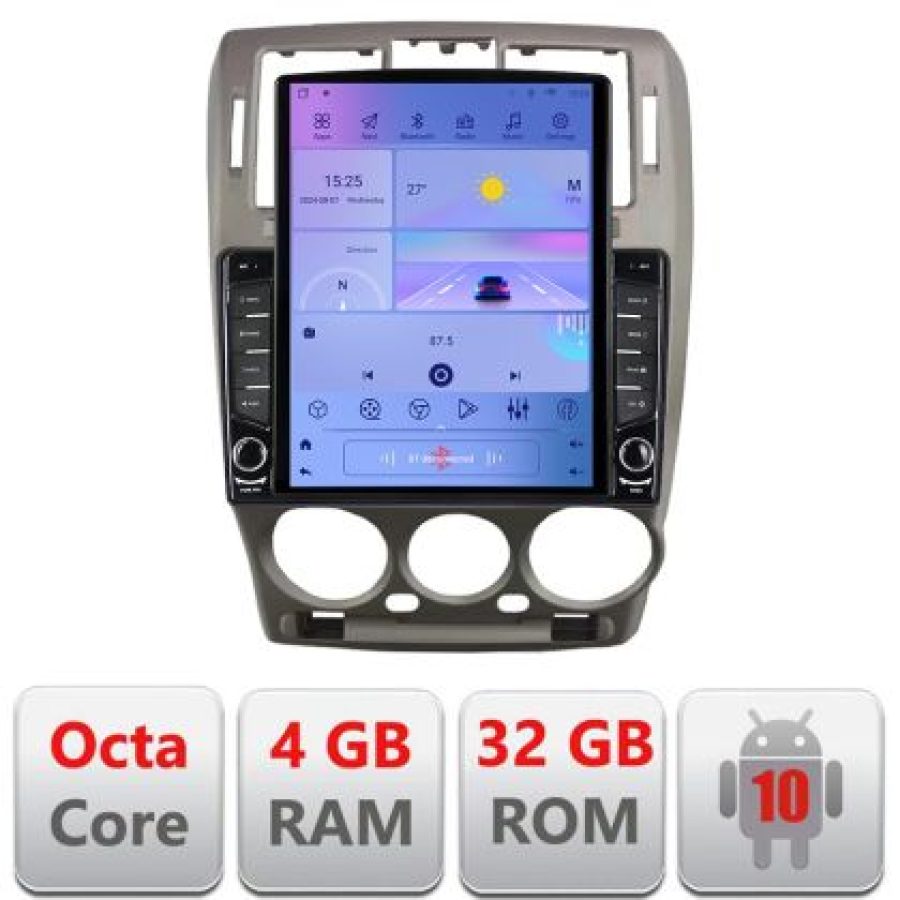 Navigatie HHyundai Getz 2002-2010 Android radio gps internet Lenovo Octa Core 4+64 LTE kit-getz+EDT-E709 - imagine 5
