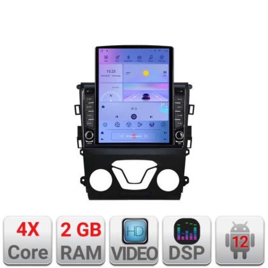 Navigatie Ford Mondeo 2013- K-377 ecran tip TESLA 9.7" cu Android Radio Bluetooth Internet GPS WIFI 2+32 DSP Quad Core - imagine 5