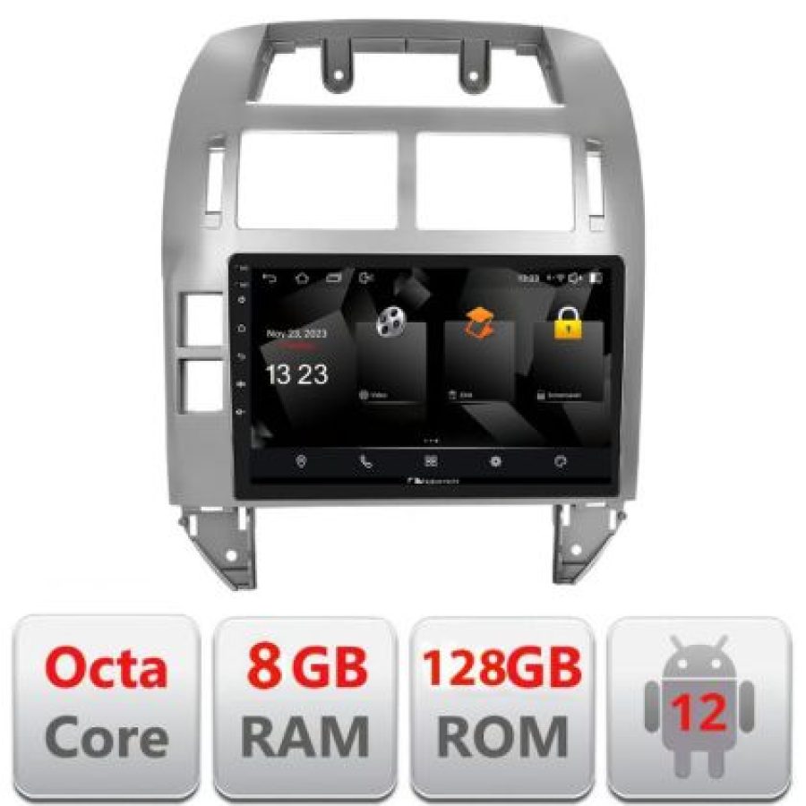 Navigatie VW Polo 2004-2011 Android radio gps internet quad core 8+128 carplay android auto - imagine 3