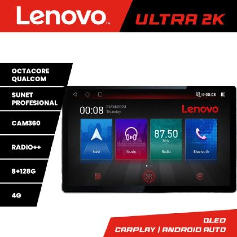 Navigatie Toyota RAV4 2018 ecran 13" 2K 8+128 Android Waze USB Navigatie 4G 360 Toslink Youtube Radio KIT-RAV4+ - imagine 4