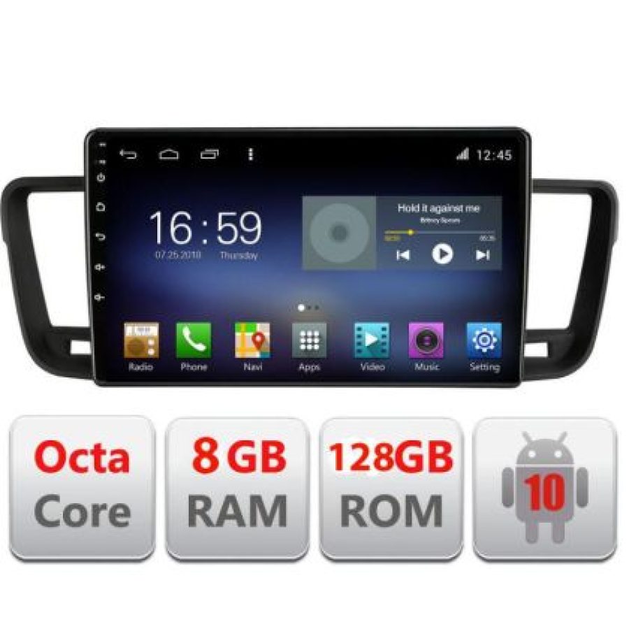 Navigatie Peugeot 508 F-5637 Octa Core cu Android Radio Bluetooth Internet GPS WIFI DSP 8+128GB 4G - imagine 3