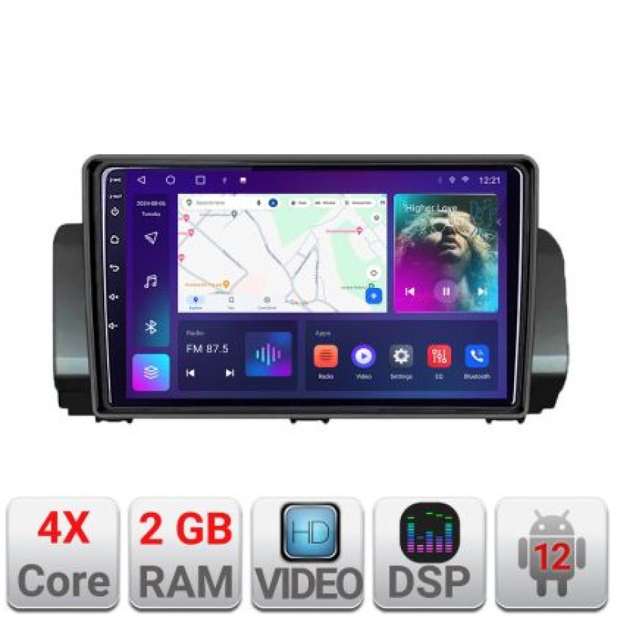 Navigatie Dacia Logan Sandero Jogger LOGAN-2022 Android radio gps internet  2+32 Kit-LOGAN-2022+E - imagine 4