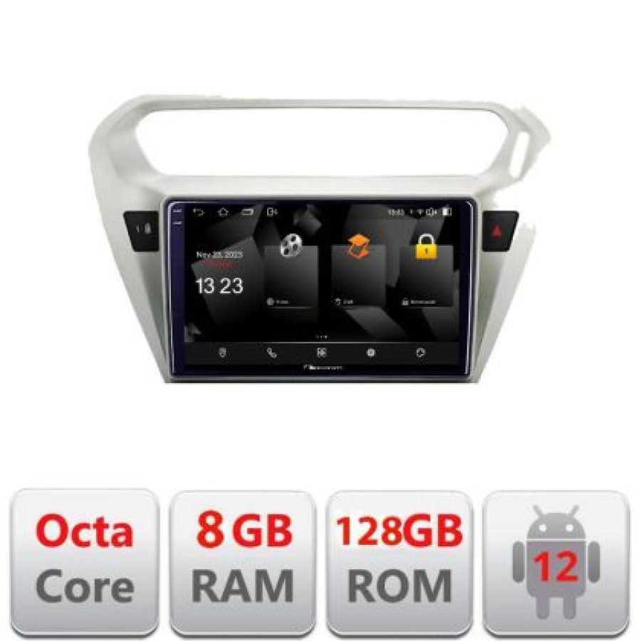 Navigatie Peugeot 301 Citroen C-Elisee 5960Pro-301 Android Octa Core Qualcomm 2K Qled 8+128 DTS DSP 360 4G Optical - imagine 3