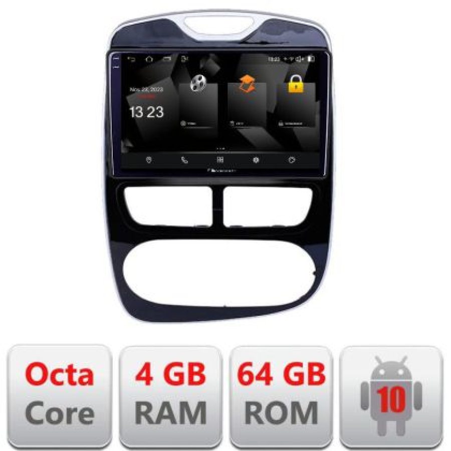Navigatie Renault Clio 4 V1 5510-467 Android Octa Core 720p 4+64 DSP 360 camera carplay android auto - imagine 3