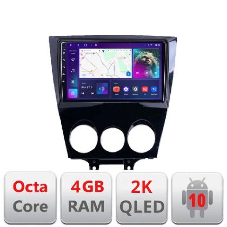 Navigatie Mazda RX8 2003-2008 Android Octa Core Ecran 2K QLED GPS 4G 4+32GB 360 kit-rx8-03+EDT-E409-2K - imagine 4