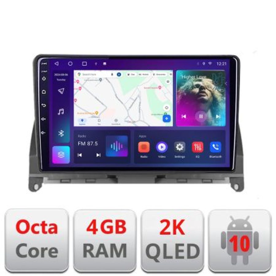 Navigatie Mercedes W204 2008-2012 C-W204 Android Octa Core Ecran 2K QLED GPS 4G 4+32GB 360 KIT-W204+EDT-E409-2K - imagine 4