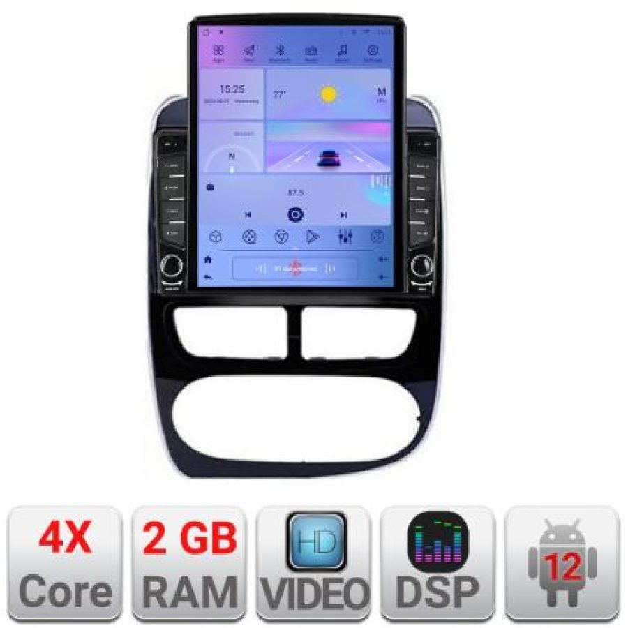 Navigatie Renault Clio 4 V1 K-467 ecran tip TESLA 9.7" cu Android Radio Bluetooth Internet GPS WIFI 2+32 DSP Quad Core - imagine 5
