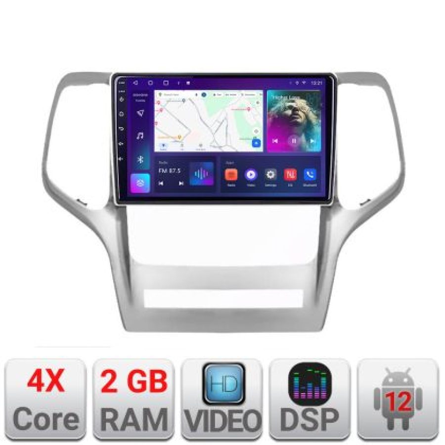 Navigatie Jeep Gran Cherokee 2011-2013 A-GRCHE  2+32 GB Android Waze USB Navigatie Internet Youtube Radio - imagine 4