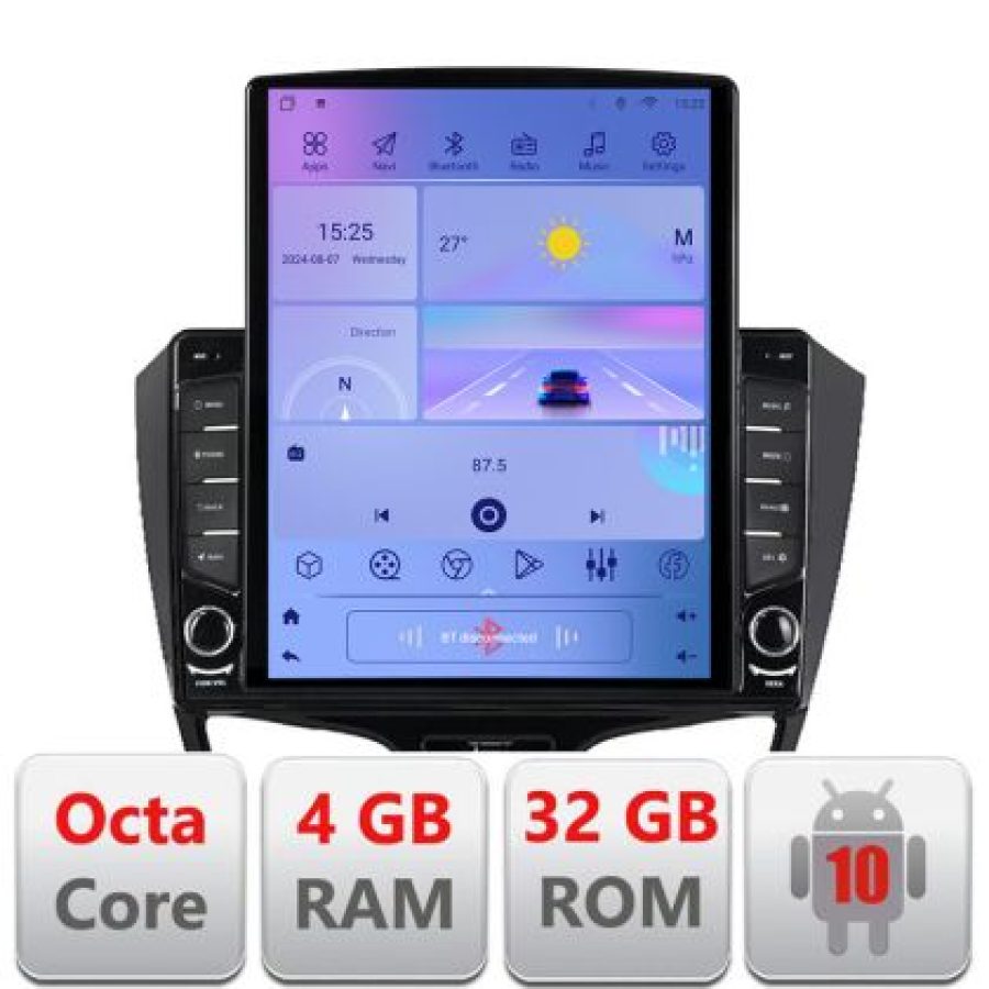 Navigatie Opel Karl 2017- H-karl ecran tip TESLA 9.7" cu Android Radio Bluetooth Internet GPS WIFI 4+32GB DSP 4G Octa - imagine 5