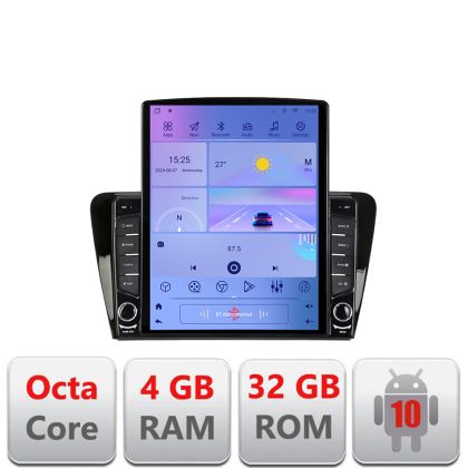 Navigatie Skoda Rapid Seat Toledo 2013+ Android radio gps internet Octa Core 4+64 LTE Kit-rapid+EDT-E709 - imagine 5