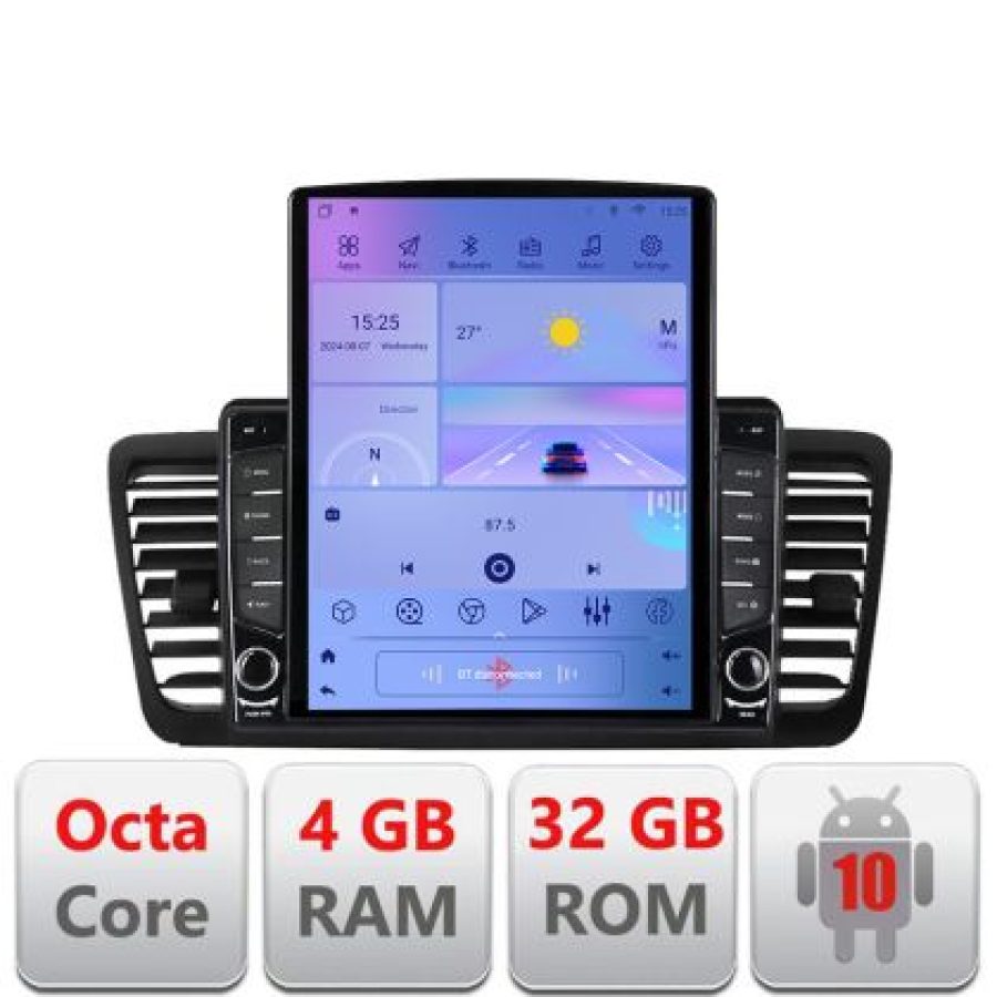 Navigatie Subaru Outback Legacy G-SU02 ecran tip TESLA 9.7" cu Android Radio Bluetooth Internet GPS WIFI 4+32GB DSP 4G - imagine 5