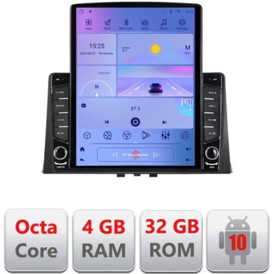 Navigatie Citroen Berlingo 2019- H-berlingo18 ecran tip TESLA 9.7" cu Android Radio Bluetooth Internet GPS WIFI 4+32GB - imagine 5