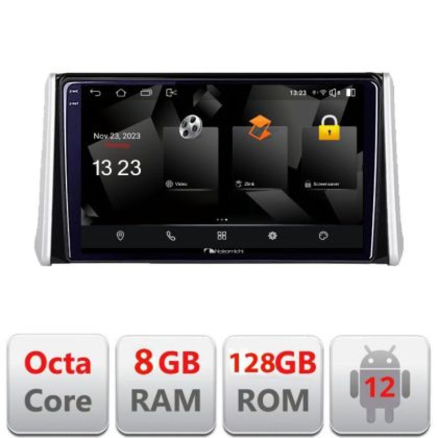 Navigatie Toyota RAV4 2018 Android Octa Core Qualcomm 2K Qled 8+128 DTS DSP 360 4G Optical - imagine 3