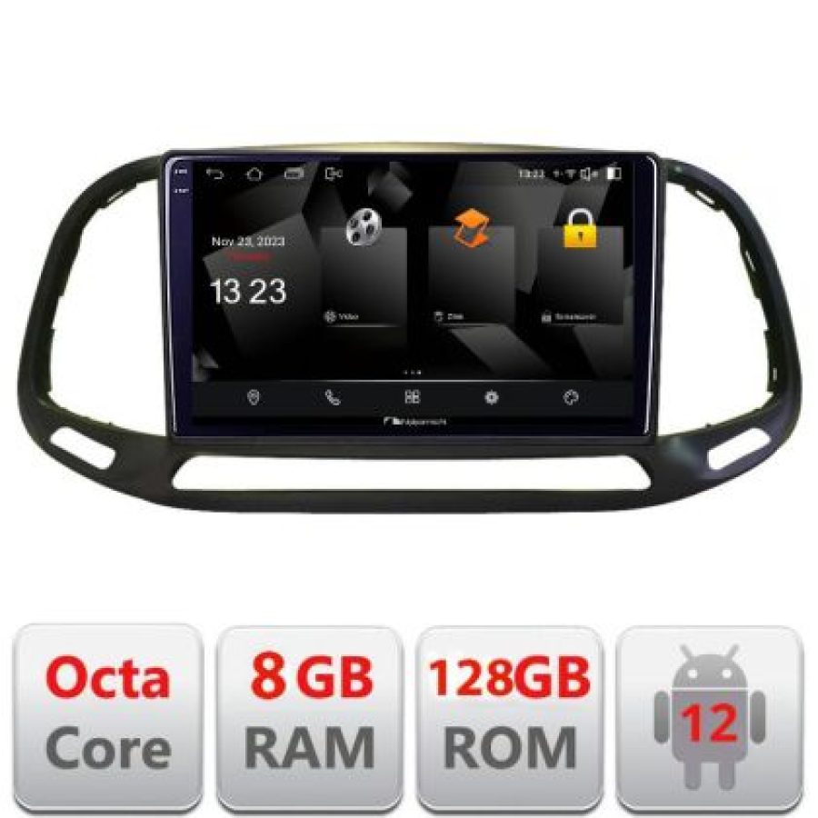 Navigatie Fiat Doblo 2015-2018 5960Pro-DOBLO15 Android Octa Core Qualcomm 2K Qled 8+128 DTS DSP 360 4G Optical - imagine 3