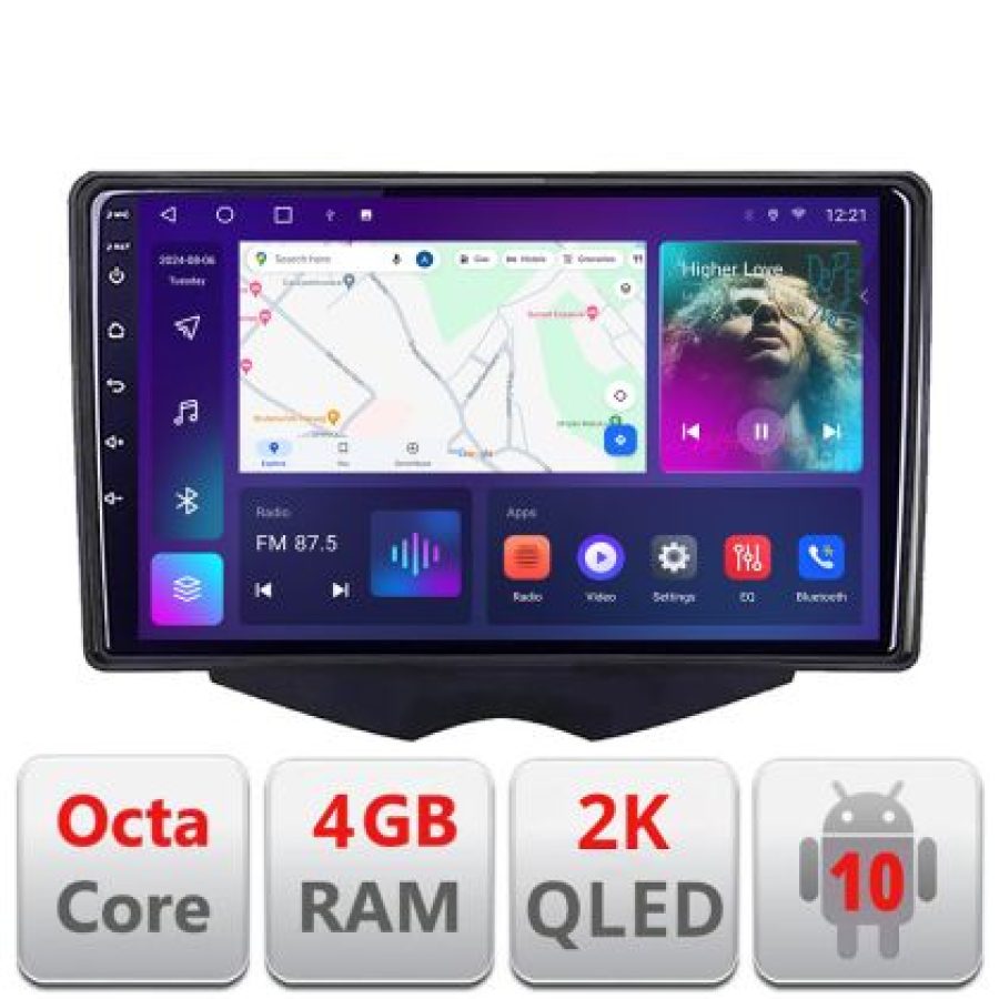 Navigatie Hyundai Veloster Android Octa Core Ecran 2K QLED GPS 4G 4+32GB 360 kit-veloster+EDT-E409-2K - imagine 4