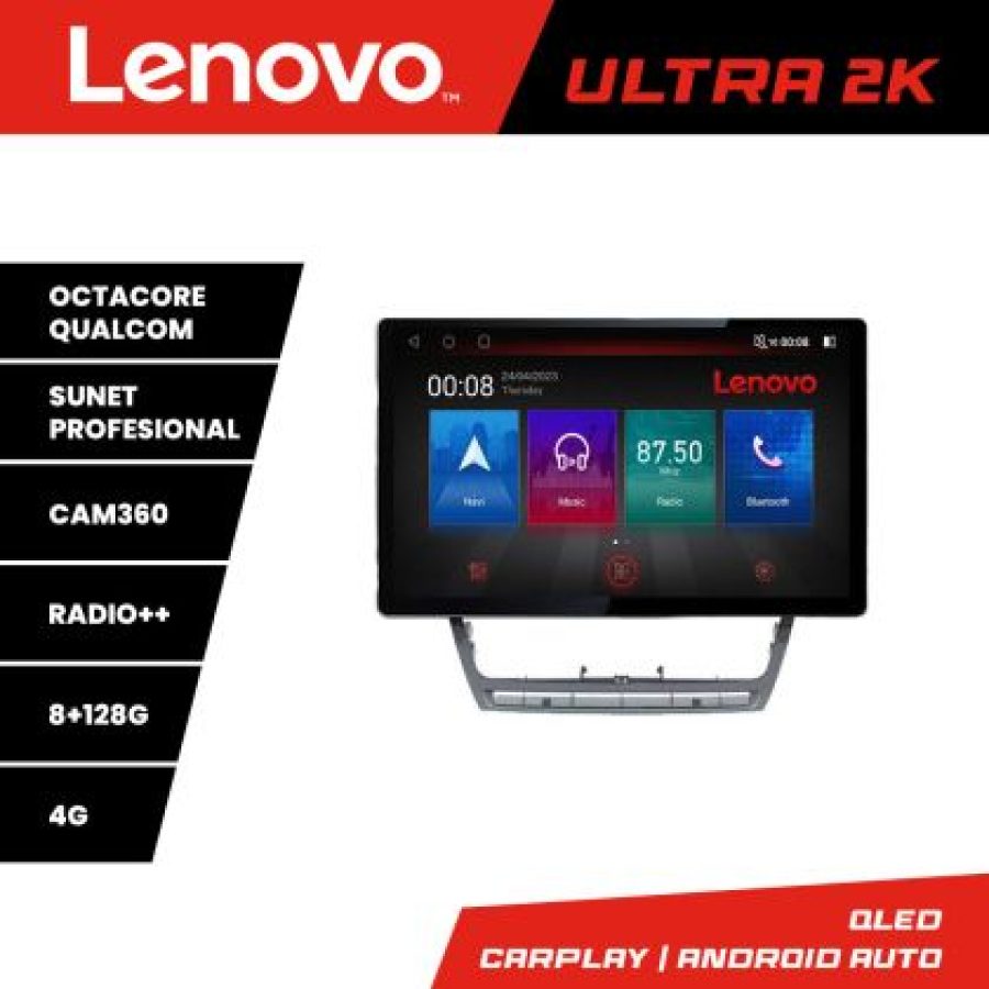 Navigatie Skoda Octavia 2 2005-2013 N-005 ecran 13" 2K 8+128 Android Waze USB Navigatie 4G 360 Toslink Youtube - imagine 4