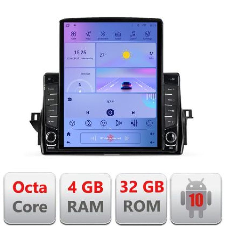 Navigatie Toyota Camry 2021- H-camry2021 ecran tip TESLA 9.7" cu Android Radio Bluetooth Internet GPS WIFI 4+32GB DSP - imagine 5