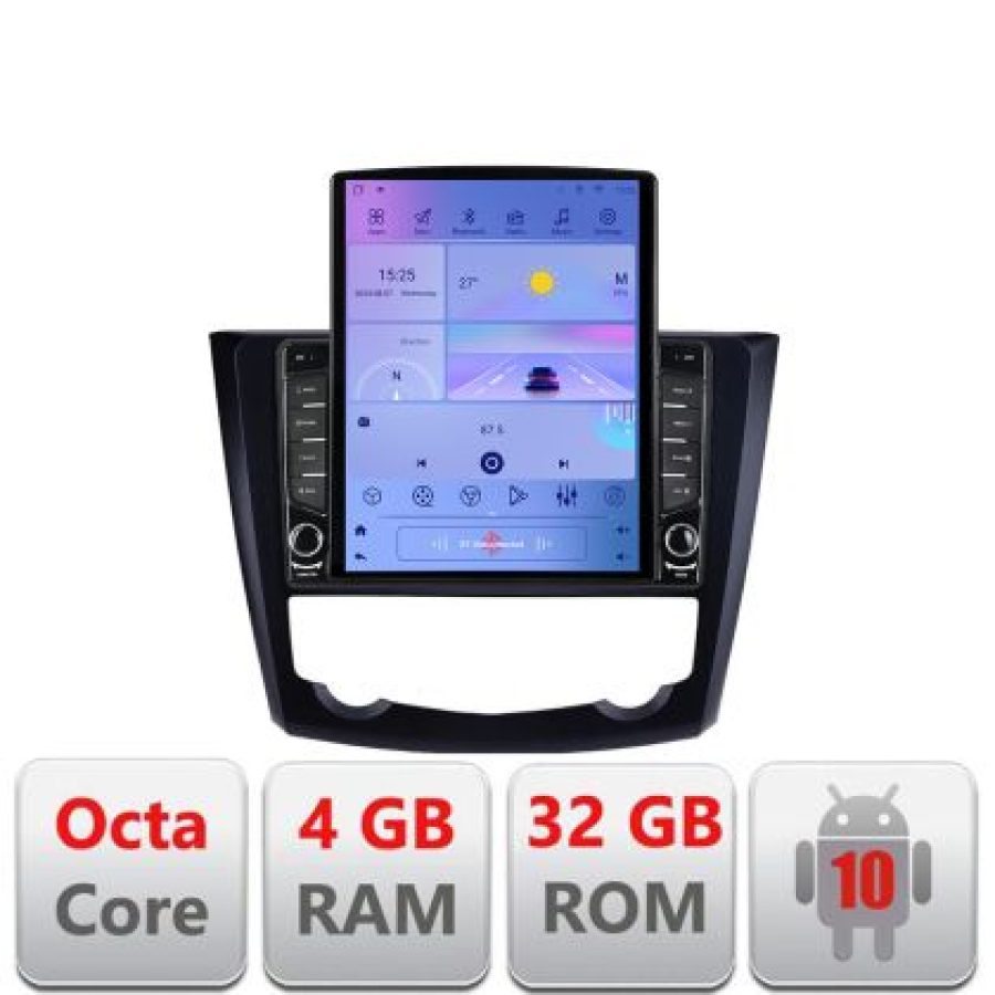 Navigatie Renault Kadjar G-9030 ecran tip TESLA 9.7" cu Android Radio Bluetooth Internet GPS WIFI 4+32GB DSP 4G Octa C - imagine 5