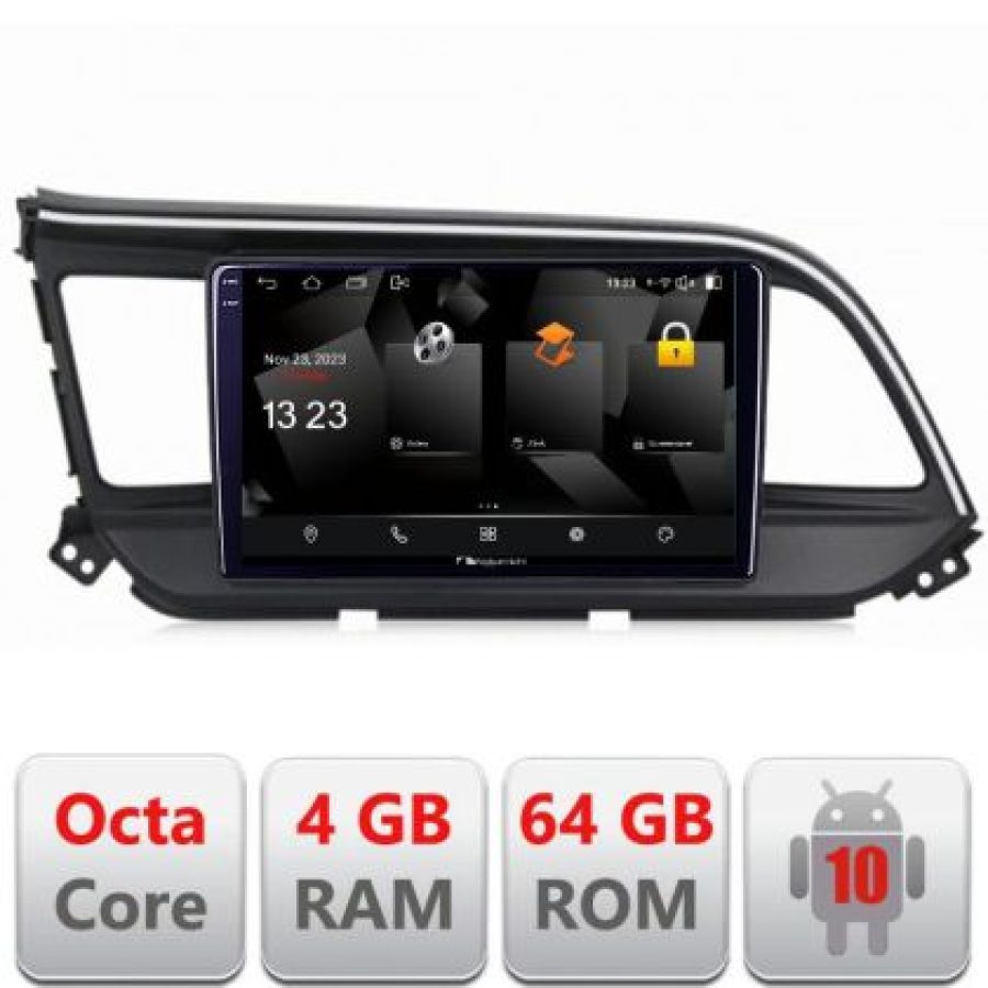 Navigatie HHyundai Elantra 2018- 5510-1581 Android Octa Core 720p 4+64 DSP 360 camera carplay android auto - imagine 3