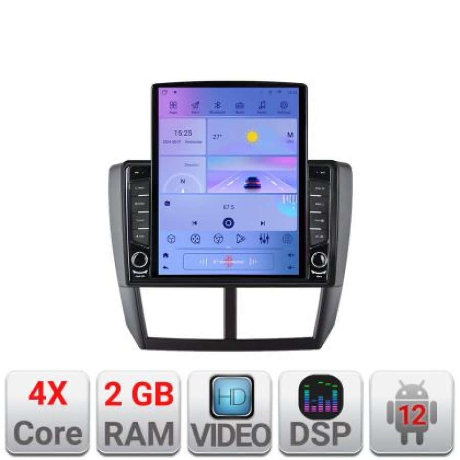 Navigatie Subaru Forester 2007-2013 K-SU01 ecran tip TESLA 9.7" cu Android Radio Bluetooth Internet GPS WIFI 2+32 DSP - imagine 5