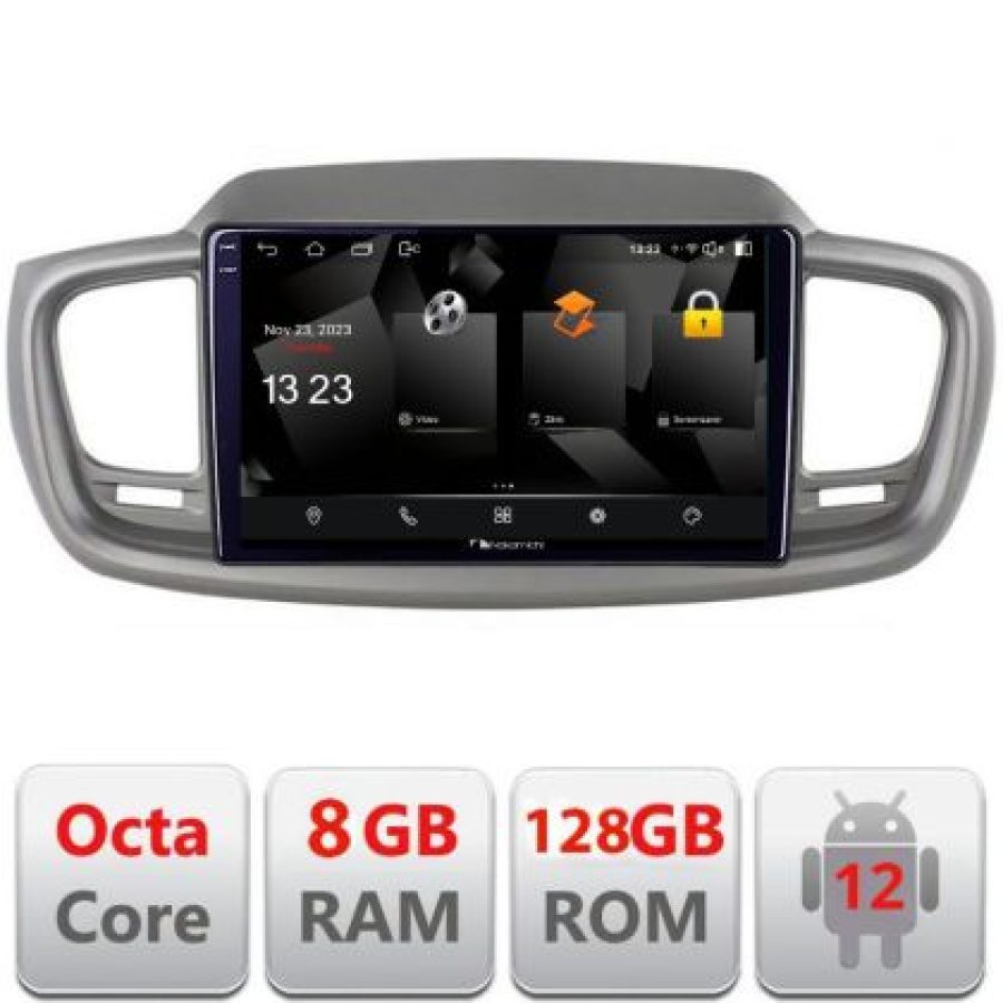 Navigatie Kia Sorento 2015-2018 5960Pro-6528 Android Octa Core Qualcomm 2K Qled 8+128 DTS DSP 360 4G Optical - imagine 3