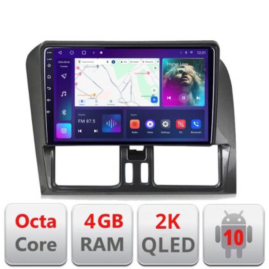 Navigatie dedicata Volvo XC60 C-272 Android Octa Core Ecran 2K QLED GPS  4G 4+32GB 360 KIT-272+EDT-E409-2K - imagine 6