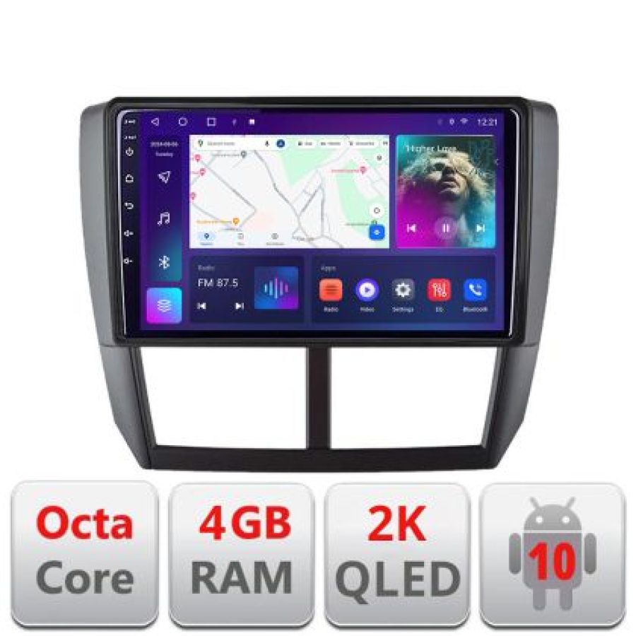 Navigatie Subaru Forester 2007-2013 C-SU01 Android Octa Core Ecran 2K QLED GPS 4G 4+32GB 360 KIT-SU01+EDT-E409-2K - imagine 4