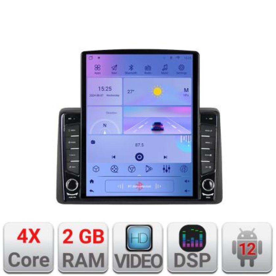 Navigatie DODGE RAM 2019- ecran tip TESLA 9.7" cu Android Radio Bluetooth Internet GPS WIFI 2+32 DSP Quad Core - imagine 5