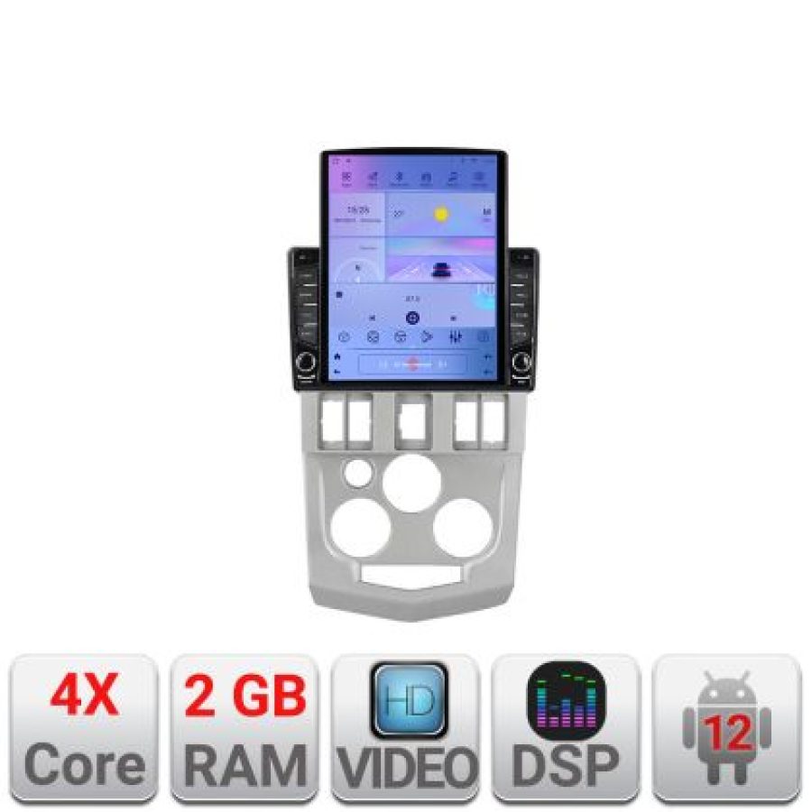 Navigatie Dacia Logan 1 2003-2010 K-logan ecran tip TESLA 9.7" cu Android Radio Bluetooth Internet GPS WIFI 2+32 DSP Q - imagine 5