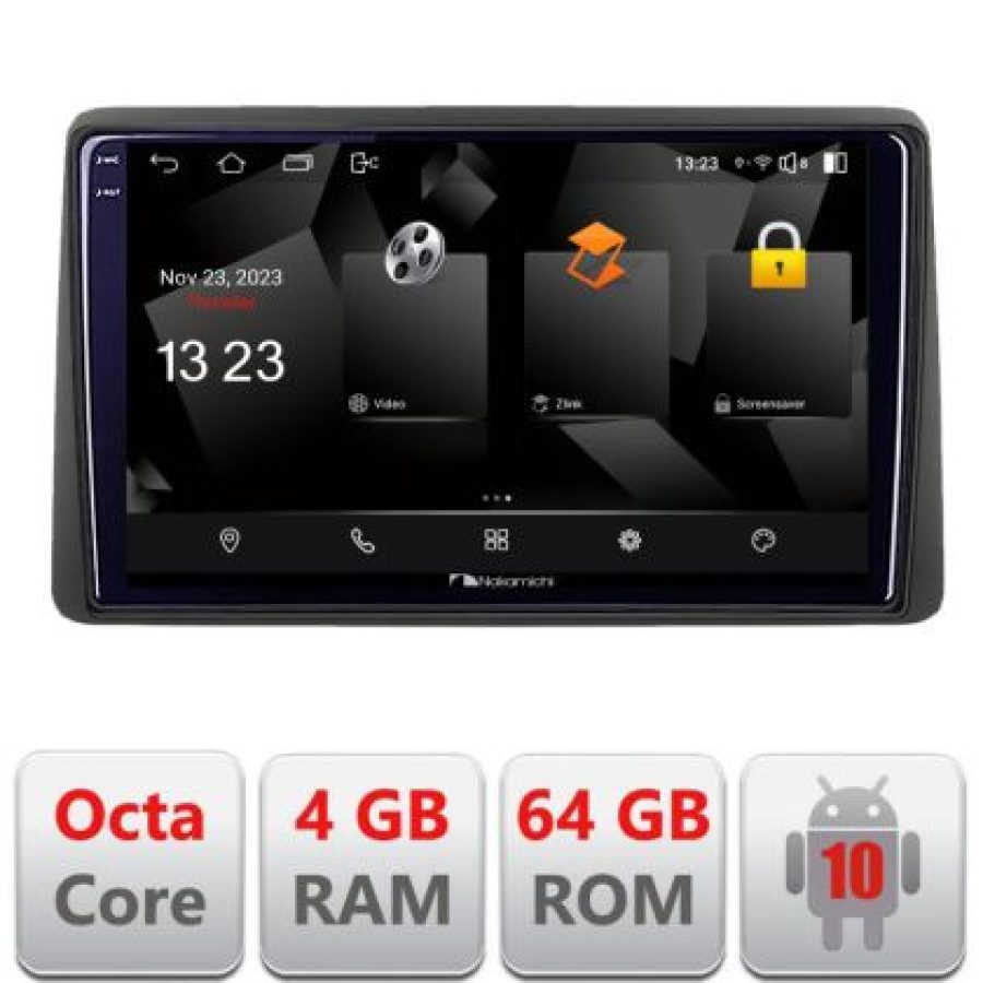 Navigatie Dacia Duster dupa 2019 5510-199 Android Octa Core 720p 4+64 DSP 360 camera carplay android auto - imagine 3