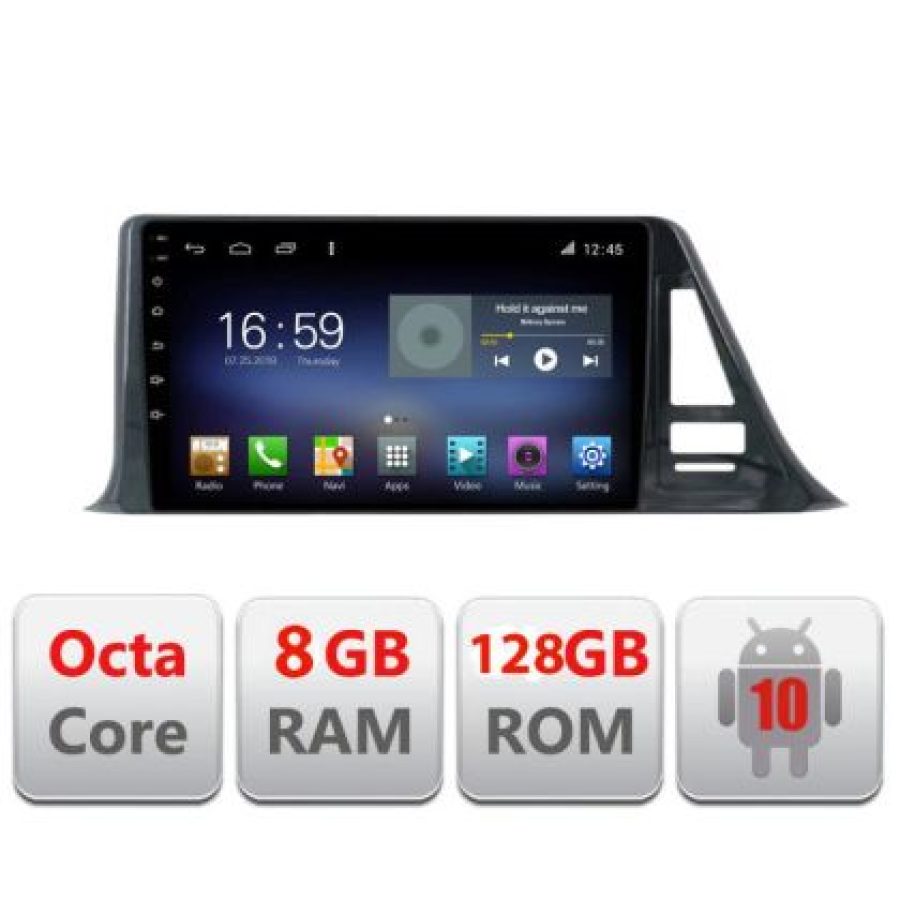Navigatie Toyota CH-R Low F-CH-R-A Octa Core cu Android Radio Bluetooth Internet GPS WIFI DSP 8+128GB 4G - imagine 3