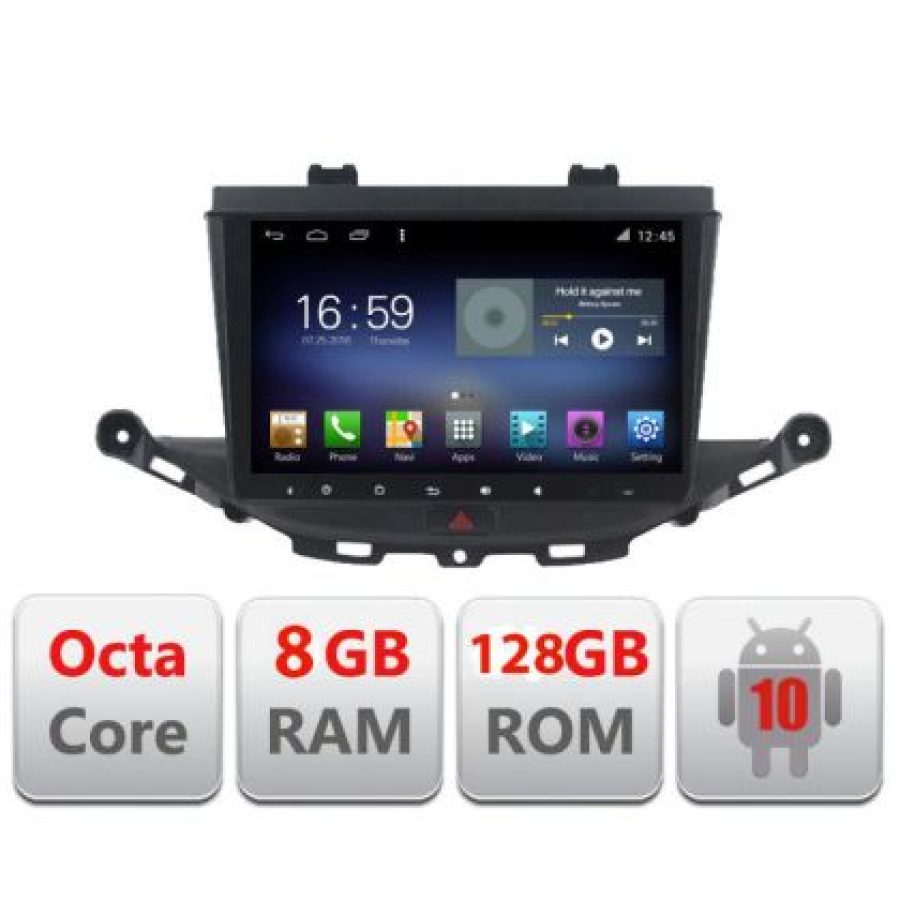 Navigatie Opel Astra K F-ASTRAK Octa Core cu Android Radio Bluetooth Internet GPS WIFI DSP 8+128GB 4G - imagine 3