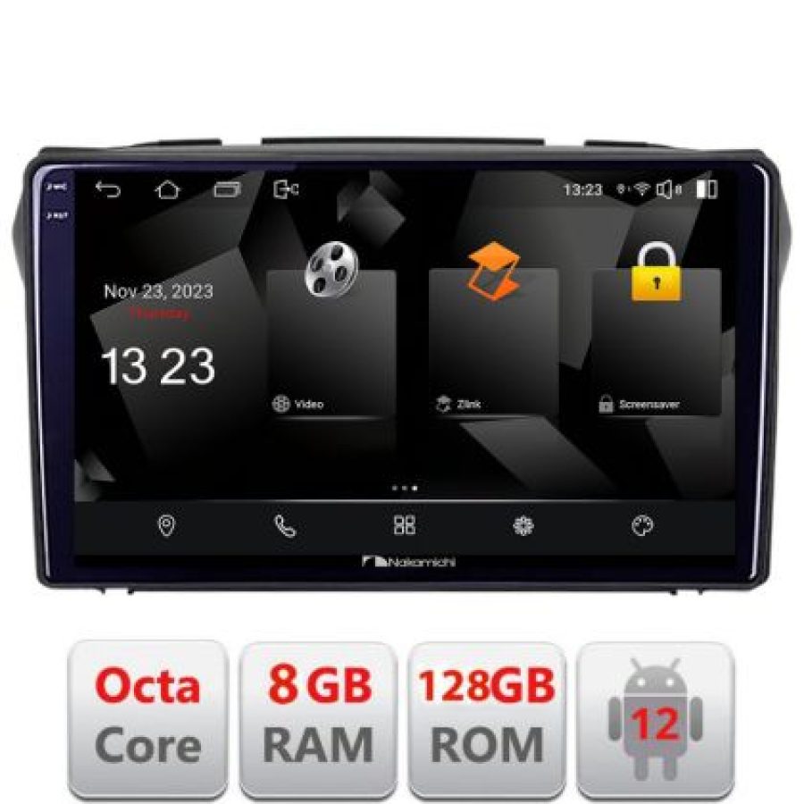 Navigatie Suzuki Alto 2009-2016 Android radio gps internet octa core 8+128 carplay android auto - imagine 3
