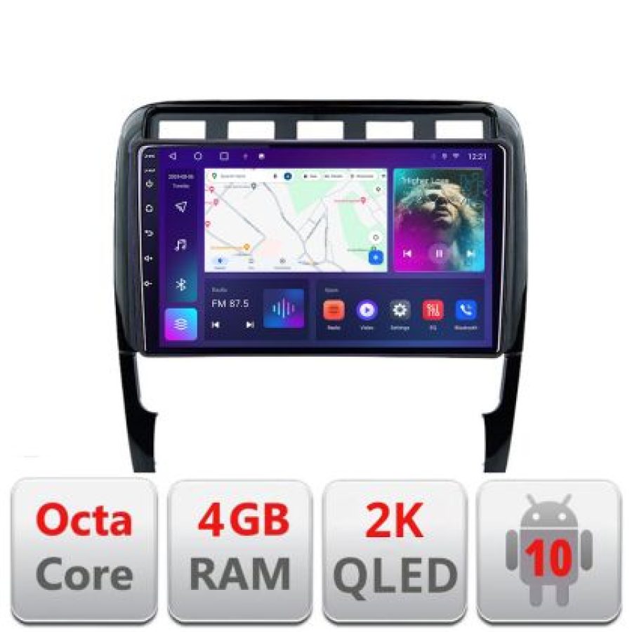 Navigatie Porsche Cayenne 2002-2011 C-443 Android Octa Core Ecran 2K QLED GPS 4G 4+32GB 360 KIT-443+EDT-E409-2K - imagine 6