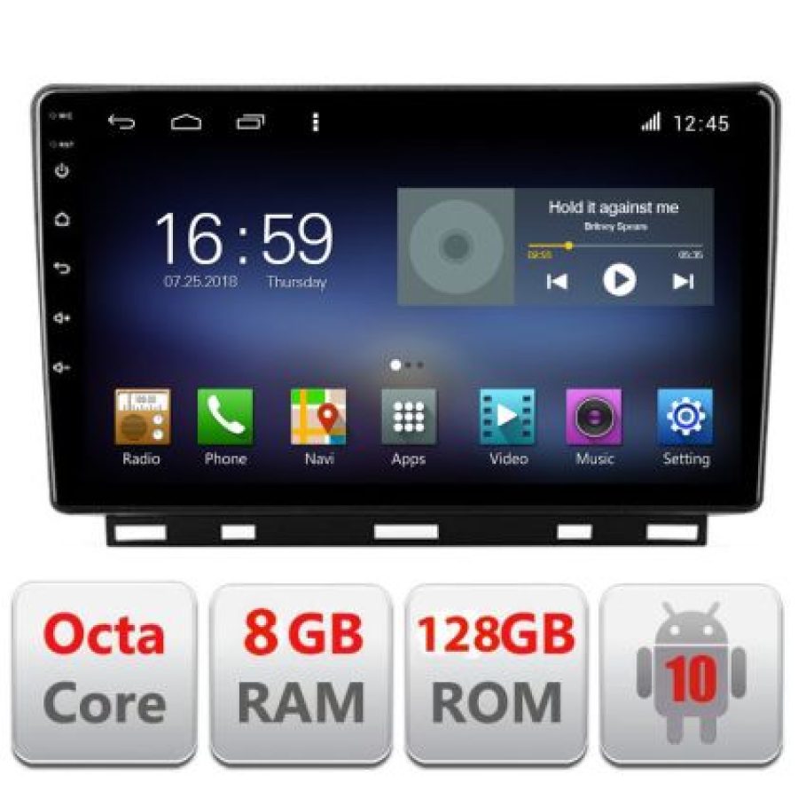 Navigatie Renault Clio 5 Android radio gps internet Octa Core 8+128 LTE Kit-clio5+EDT-E609 - imagine 3
