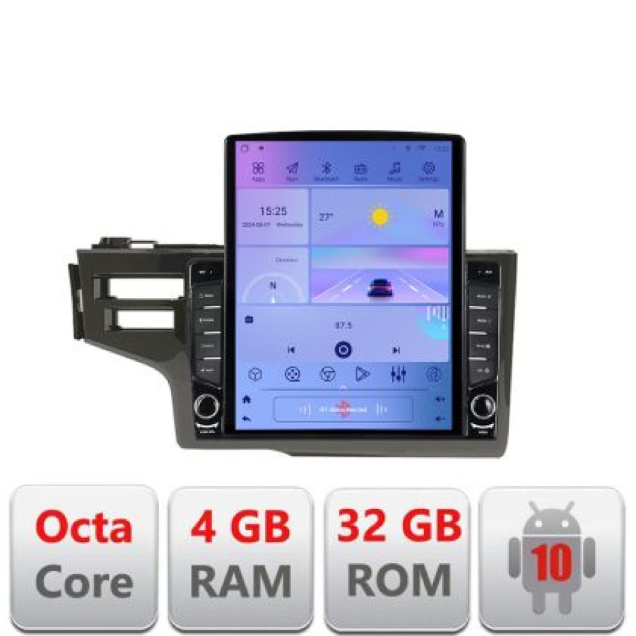 Navigatie Honda Fit 2014-2019 Android radio gps internet Octa Core 4+64 LTE Kit-fit-14+EDT-E709 - imagine 5