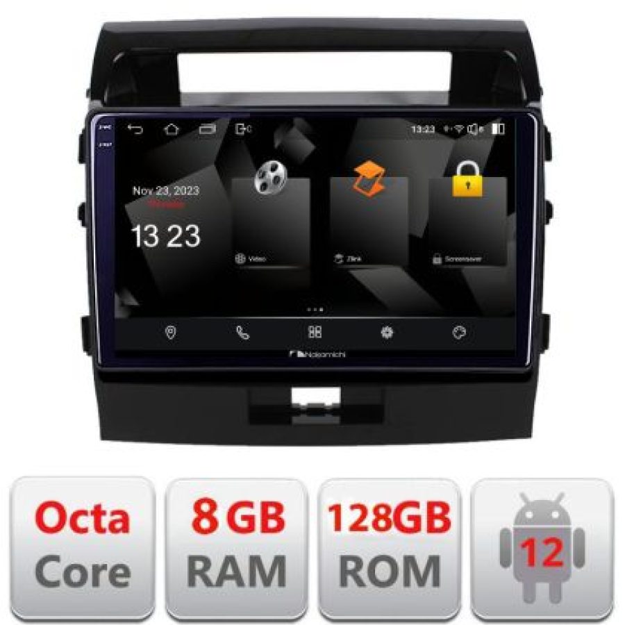 Navigatie Toyota LandCruiser 2008-2015 5960Pro-381 Android Octa Core Qualcomm 2K Qled 8+128 DTS DSP 360 4G Optical - imagine 3