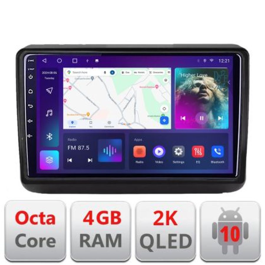 Navigatie Jeep Grand Cherokee 2014-2019 C-JGG Android Octa Core Ecran 2K QLED GPS 4G 4+32GB 360 KIT-JGG+EDT-E409-2K - imagine 4